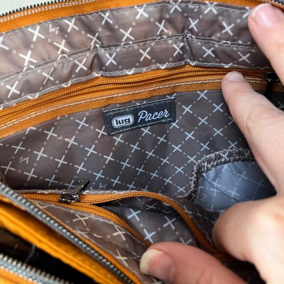 Lug PAcer Crossbody‎ Bag With Stud Details & Multiple Zipper Compartments - Picture 7 of 9